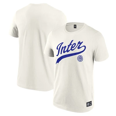 Men's Fanatics  Cream Inter Milan Collegiate T-Shirt