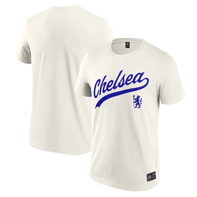 Men's Fanatics  Cream Chelsea Collegiate T-Shirt