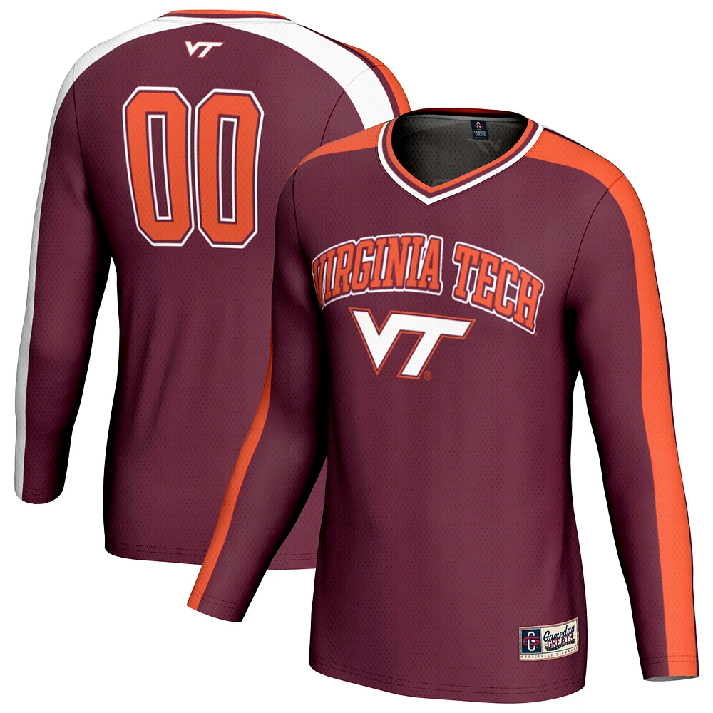 Unisex GameDay Greats #00 Maroon Virginia Tech Hokies Lightweight Volleyball Fashion Jersey