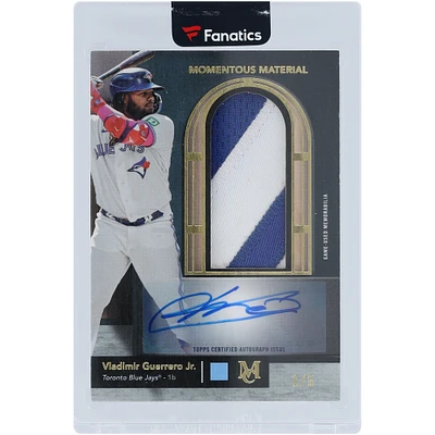 Vladimir Guerrero Jr. Toronto Blue Jays Autographed 2024 Topps Museum Collection 2 Color Jumbo Relic #MMJPA-VGJ #1/5 Card