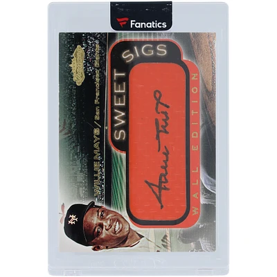 Willie Mays San Francisco Giants Autographed 2001 Fleer Showcase Sweet Sigs Wall Edition #NNO Card