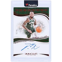 Damian Lillard Milwaukee Bucks Autographed 2023-24 Panini Immaculate Collection Red #IHS-DLM #24/25 Card