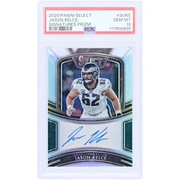 Jason Kelce Philadelphia Eagles Autographed 2020 Panini Select Silver Prizm #SI-JKE #4/99 PSA Authenticated 10 Card