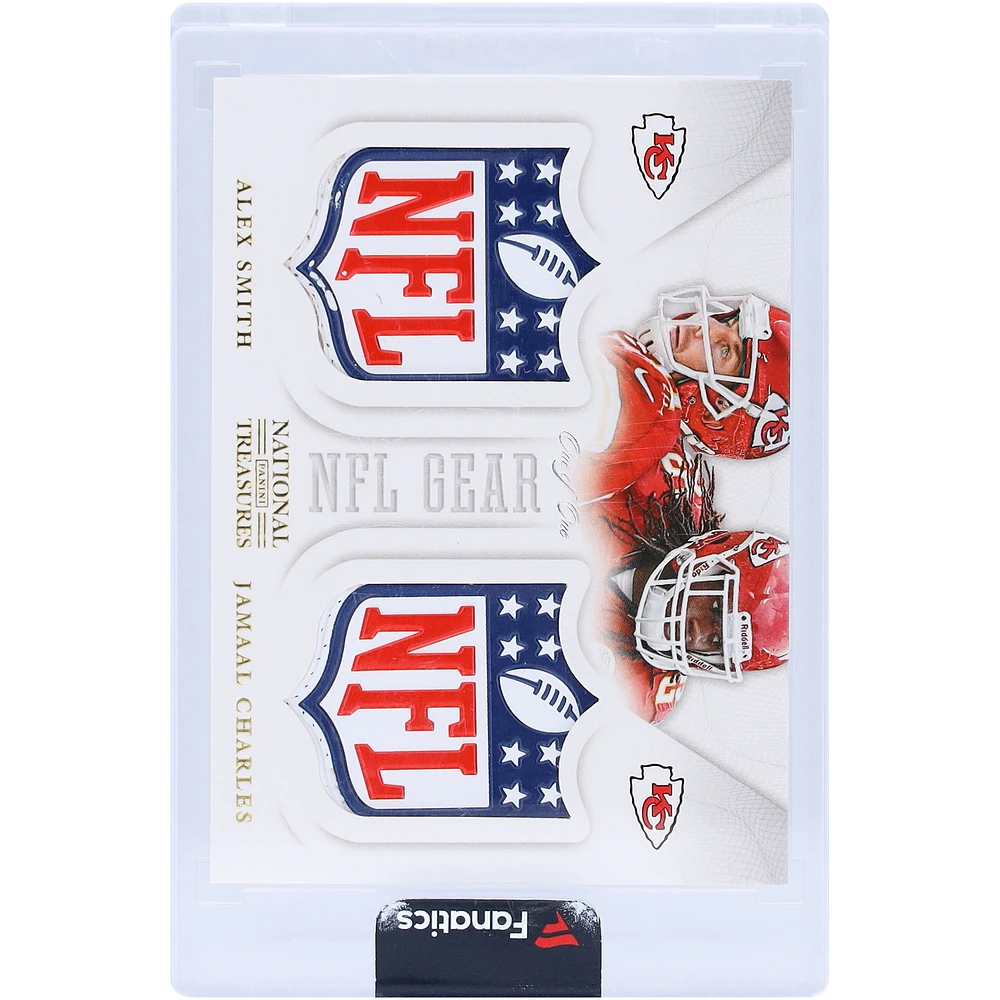 Alex Smith & Jamaal Charles Kansas City Chiefs 2013 Panini Immaculate Collection Dual NFL Shield Relic #21 #1/1 Card
