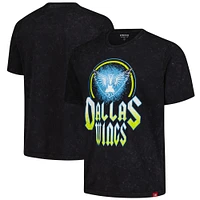 Unisex Sportiqe Black Dallas Wings Rock & Roll Collection Angus Mineral Wash T-Shirt