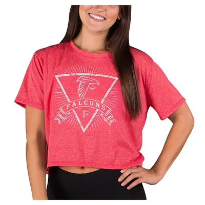 Women's Concepts Sport  Red Atlanta Falcons Quest Knit Crop Top