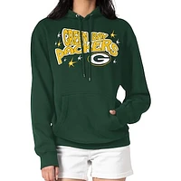 Women's Starter Green Bay Packers Fireworks Fleece Pullover Hoodie