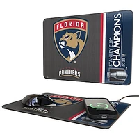 Keyscaper Florida Panthers 2025 Stanley Cup Champions Wireless Charger & Mouse Pad