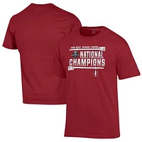 Unisex Champion  Cardinal Stanford 2025 NCAA Rowing National Champions T-Shirt