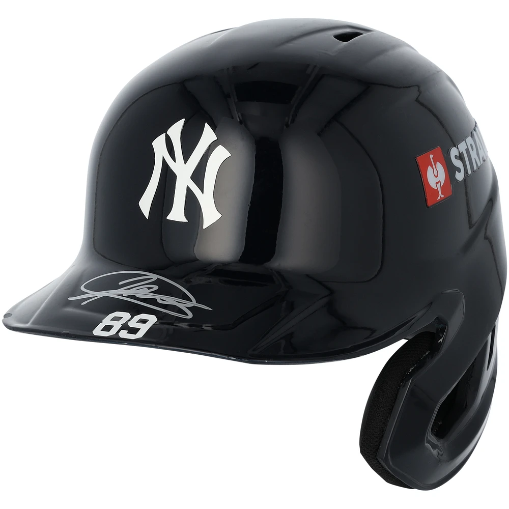 Jasson Domínguez New York Yankees Autographed Game-Used #89 Navy Batting Helmet vs. Kansas City Royals on September 10, 2024 - PX164831