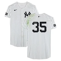 Cody Bellinger New York Yankees Autographed Game-Used #35 White Nike Pinstripe Jersey vs. Kansas City Royals on April 16, 2025