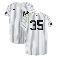 Cody Bellinger New York Yankees Autographed Game-Used #35 White Nike Pinstripe Jersey vs. Kansas City Royals on April 16, 2025