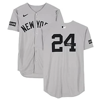 Jasson Domínguez New York Yankees Autographed Game-Used #24 Gray Nike Jersey vs. Pittsburgh Pirates on April 4, 2025 - 2-4, 2 RBI