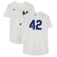 Paul Goldschmidt New York Yankees Autographed Game-Used #42 White Nike Pinstripe Jersey vs. Kansas City Royals on April 15, 2025 - Jackie Robinson Day