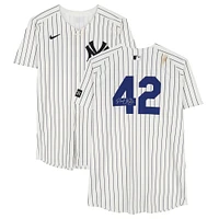 Paul Goldschmidt New York Yankees Autographed Game-Used #42 White Nike Pinstripe Jersey vs. Kansas City Royals on April 15, 2025 - Jackie Robinson Day