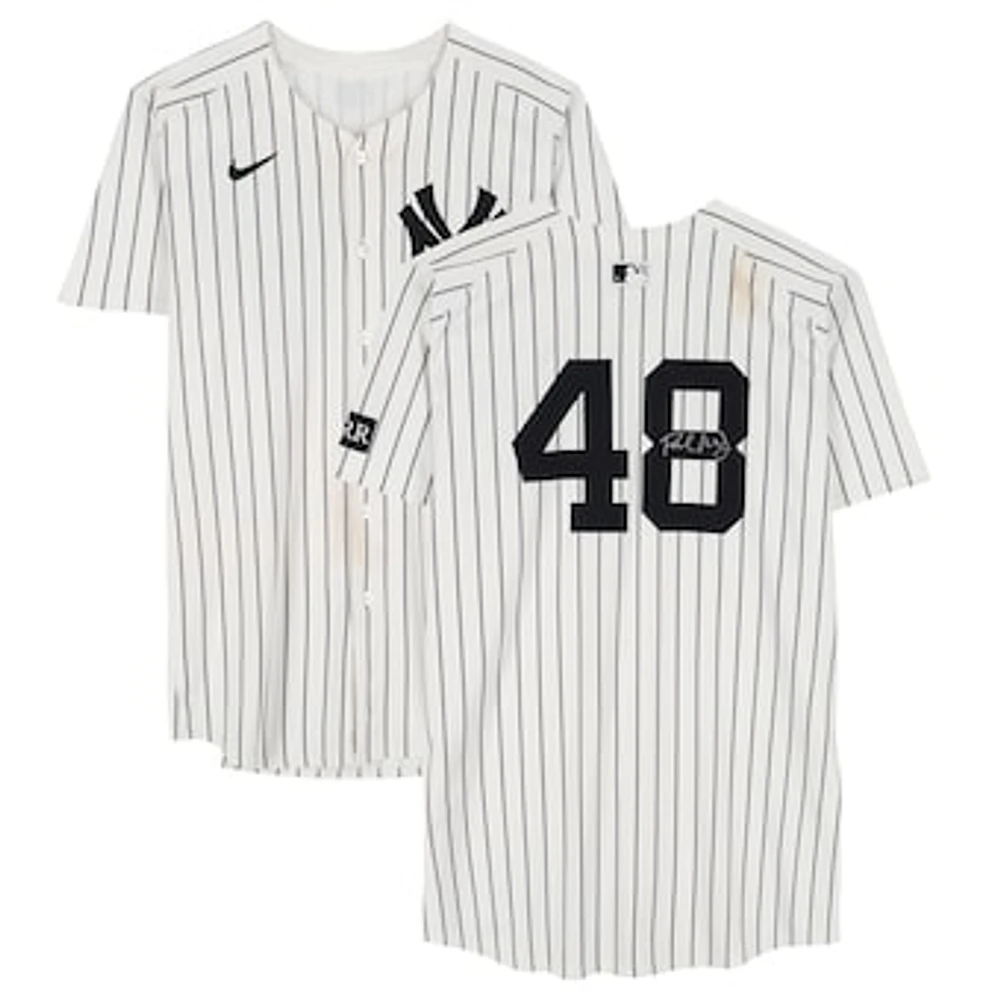 Paul Goldschmidt New York Yankees Autographed Game-Used #48 White Nike Pinstripe Jersey vs. Kansas City Royals on April 16, 2025