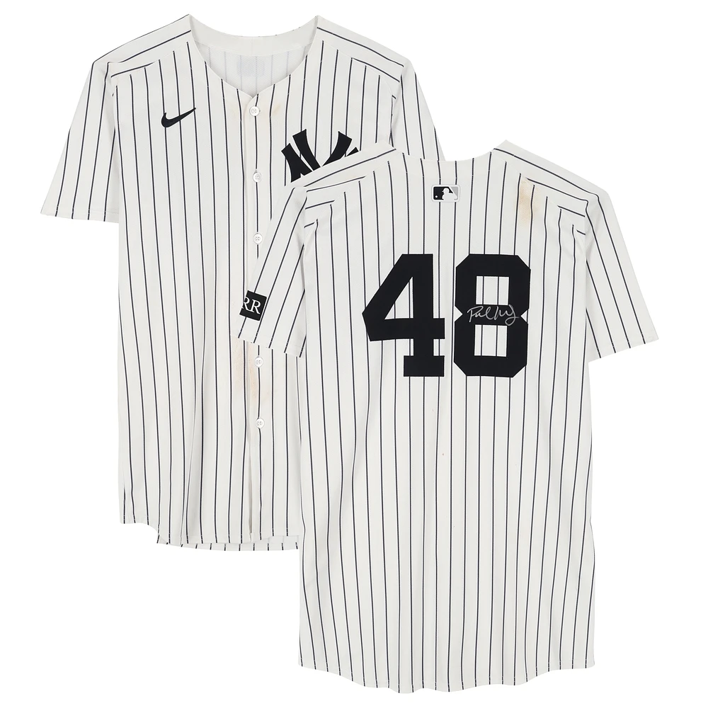 Paul Goldschmidt New York Yankees Autographed Game-Used #48 White Nike Pinstripe Jersey vs. Kansas City Royals on April 16, 2025
