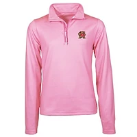 Girls Toddler Garb Pink Maryland Terrapins Mila Quarter-Zip Pullover