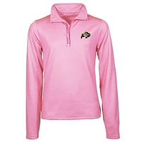 Girls Youth Garb Pink Colorado Buffaloes Mila Quarter-Zip Sweatshirt