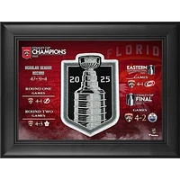 Florida Panthers 2025 Stanley Cup Champions Framed 5" x 7" Collage with Jersey Patch