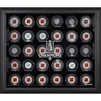 Florida Panthers 2025 Stanley Cup Champions Black Framed 30-Puck Logo Display Case