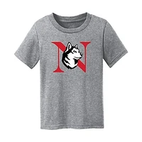 Infant Chad & Jake Heather Gray Northeastern Huskies Primary Logo T-Shirt