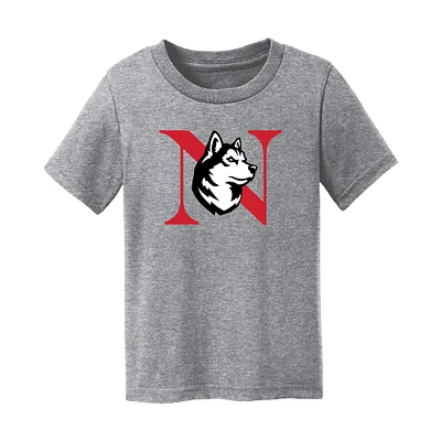 Infant Chad & Jake Heather Gray Northeastern Huskies Primary Logo T-Shirt