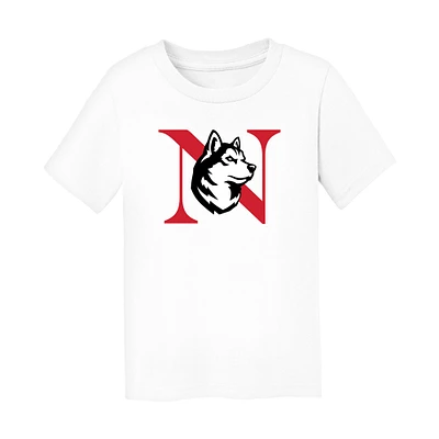 Toddler Chad & Jake White Northeastern Huskies Primary Logo T-Shirt