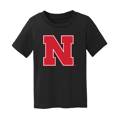 Toddler Chad & Jake Black Nebraska Huskers Primary Logo T-Shirt