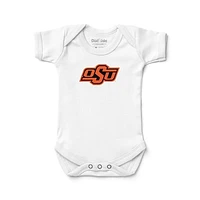 Newborn & Infant Chad Jake White Oklahoma State Cowboys Primary Logo Bodysuit