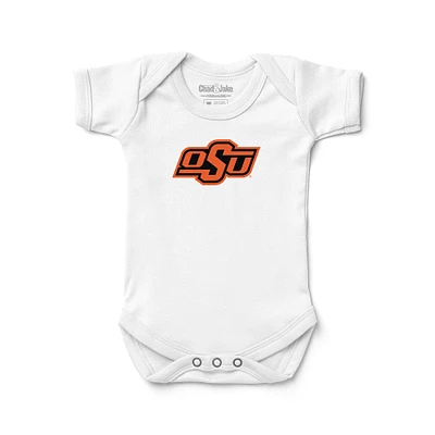 Newborn & Infant Chad Jake White Oklahoma State Cowboys Primary Logo Bodysuit