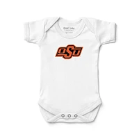 Newborn & Infant Chad Jake White Oklahoma State Cowboys Primary Logo Bodysuit