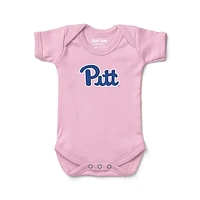 Newborn & Infant Chad Jake Pink Pitt Panthers Primary Logo Bodysuit