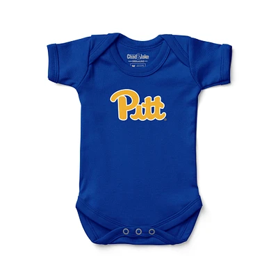 Newborn & Infant Chad Jake Royal Pitt Panthers Primary Logo Bodysuit
