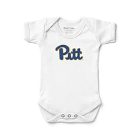 Newborn & Infant Chad Jake White Pitt Panthers Primary Logo Bodysuit
