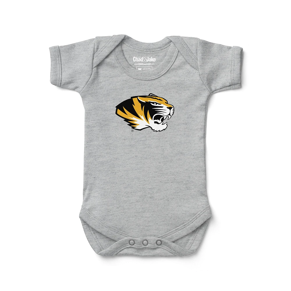 Newborn & Infant Chad Jake Heather Gray Missouri Tigers Secondary Logo Bodysuit