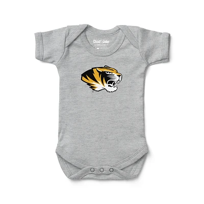 Newborn & Infant Chad Jake Heather Gray Missouri Tigers Secondary Logo Bodysuit
