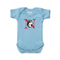 Newborn & Infant Chad Jake Light Blue Northeastern Huskies Primary Logo Bodysuit