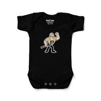 Newborn & Infant Chad Jake Black Purdue Boilermakers Mascot Logo Bodysuit