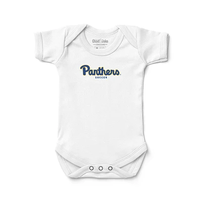 Newborn & Infant Chad Jake White Pitt Panthers Soccer Logo Bodysuit