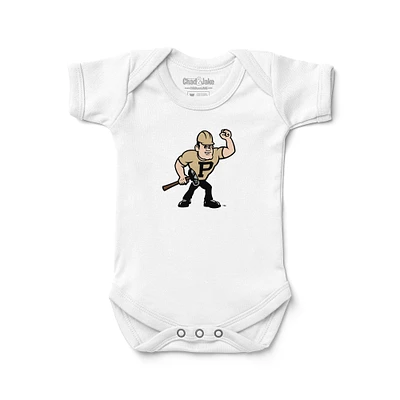 Newborn & Infant Chad Jake White Purdue Boilermakers Mascot Logo Bodysuit