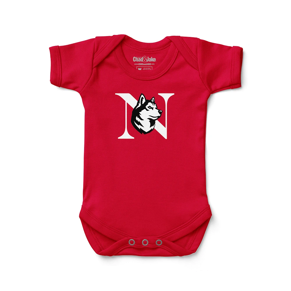 Newborn & Infant Chad Jake Northeastern Huskies Primary Logo Bodysuit