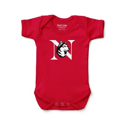 Newborn & Infant Chad Jake Northeastern Huskies Primary Logo Bodysuit