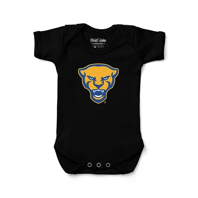 Newborn & Infant Chad Jake Pitt Panthers Mascot Logo Bodysuit