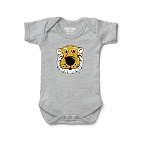 Newborn & Infant Chad Jake Heather Gray Missouri Tigers Mascot Logo Bodysuit
