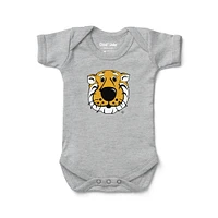 Newborn & Infant Chad Jake Heather Gray Missouri Tigers Mascot Logo Bodysuit