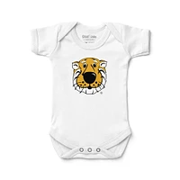 Newborn & Infant Chad Jake White Missouri Tigers Mascot Logo Bodysuit