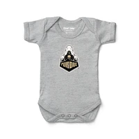 Newborn & Infant Chad Jake Heather Gray Purdue Boilermakers Secondary Logo Bodysuit