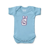 Newborn & Infant Chad Jake Light Blue TCU Horned Frogs Frog Hand Logo Bodysuit
