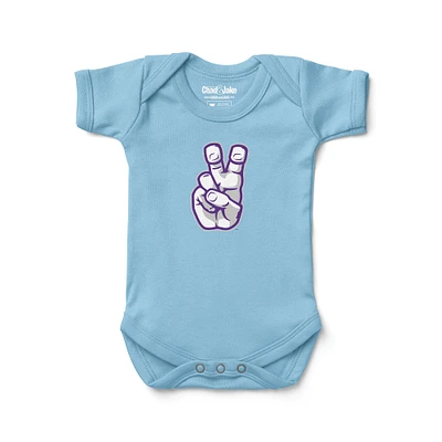 Newborn & Infant Chad Jake Light Blue TCU Horned Frogs Frog Hand Logo Bodysuit